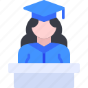 avatar, education, girl, graduation, student