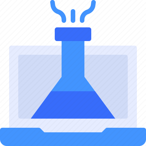 Education, flask, laptop, test, tube icon - Download on Iconfinder