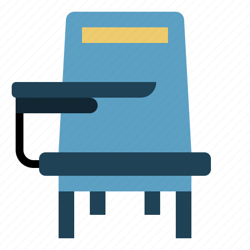 Deskchair, chair, classroom, desk icon - Download on Iconfinder