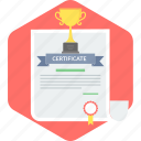 certificate, achievement, certification, degree, diploma, document