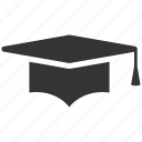 diploma, graduate, graduation cap, hat, mortar board