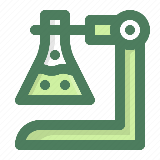 Flask, chemistry, stand, lab, in, chemical icon - Download on Iconfinder