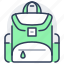 backpack, bag, school, schoolbag 