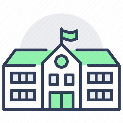 Building, college, educational, institution, school, university icon - Download on Iconfinder