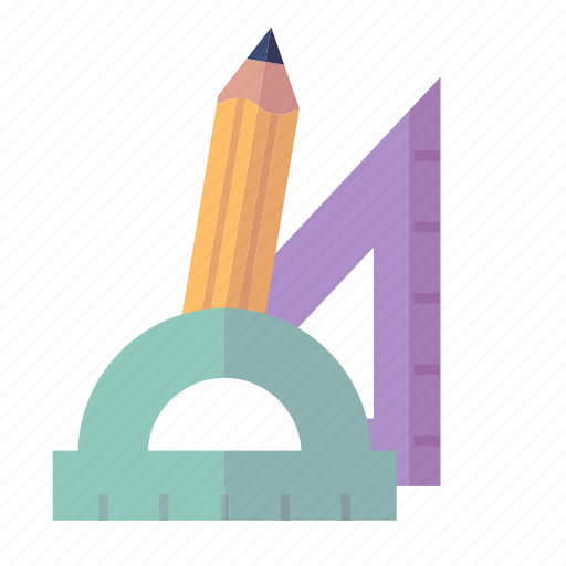 Math, pencil, ruler, school supplies icon - Download on Iconfinder