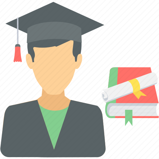 Boy, graduate, cap, diploma holder, graduation, student, university icon - Download on Iconfinder
