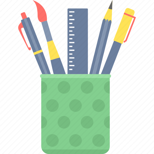 Box, pencil, draw, drawing, edit, pen, pen stand icon - Download on Iconfinder