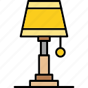 lamp, bedside, electric, light, table