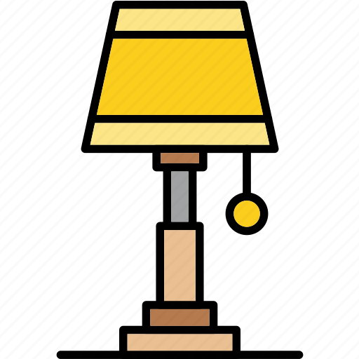 Lamp, bedside, electric, light, table icon - Download on Iconfinder