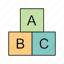 abc cubes, blocks, cubes 