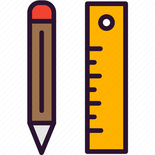 Scale, pencil, education, tools icon - Download on Iconfinder