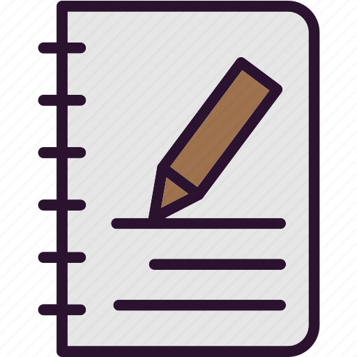 Writing, note book, education, notepad icon - Download on Iconfinder