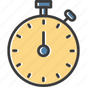 clock, alarm, stopwatch, time