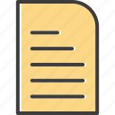 paper, education icon, sheet, document