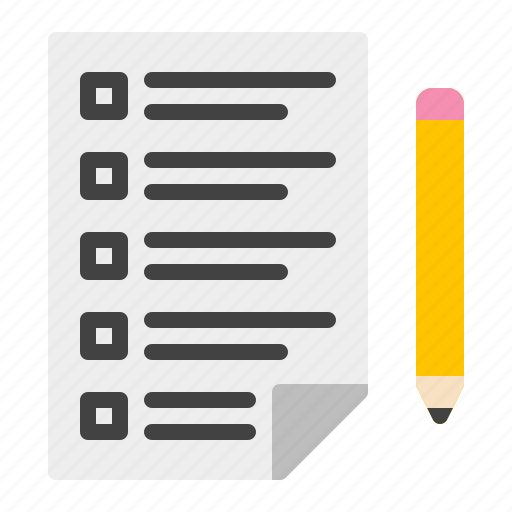 Audit, checklist, exam, paper, report, school, test icon - Download on Iconfinder