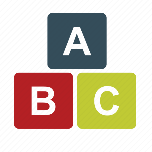 A, abc, b, c, cube, game, school icon - Download on Iconfinder