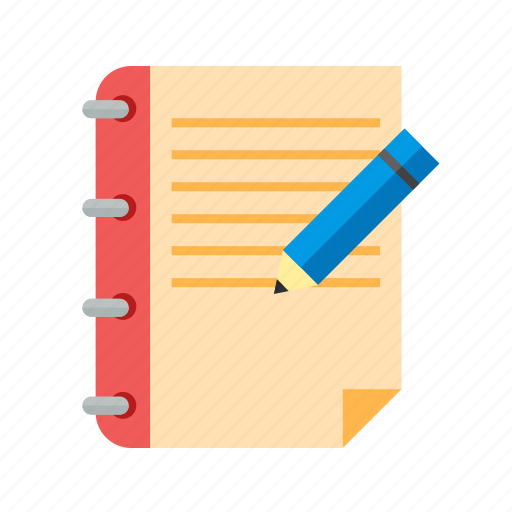 Assignment, book, document, notes, page, pen, studies icon - Download on Iconfinder