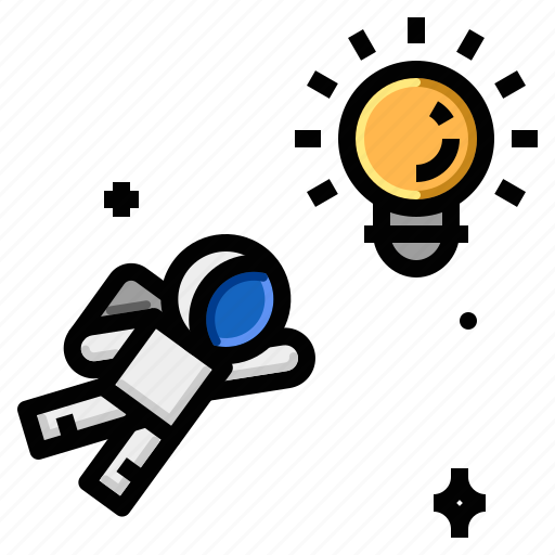 Astronautcreative, bulb, concept, idea icon - Download on Iconfinder