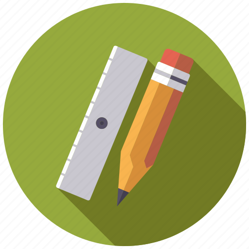 College, drawing, education, pencil, ruler, school, utensil icon - Download on Iconfinder