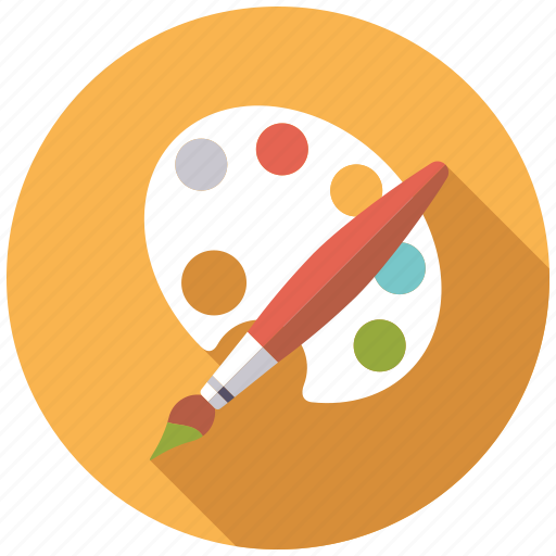 Art, college, education, paintbrush, painting, palette, school icon - Download on Iconfinder