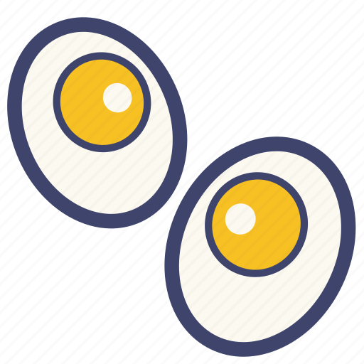 Boiled eggs, breakfast, egg, food, healthy, kitchen icon - Download on Iconfinder