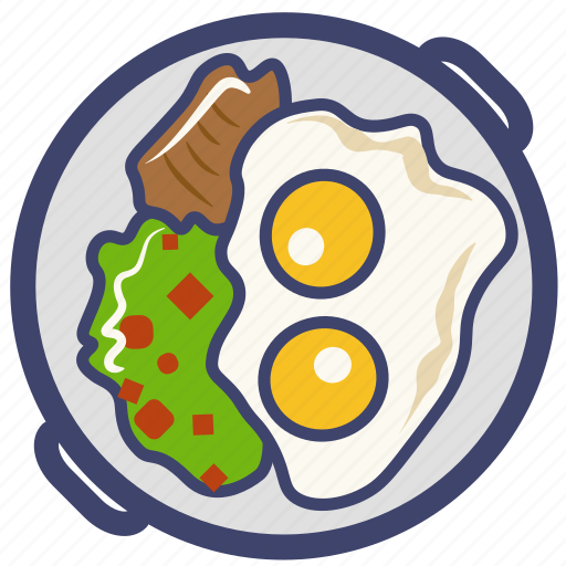 Egg, food, fried, fried egg, hotdog, meal, sausage icon - Download on Iconfinder