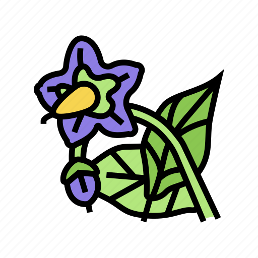 Eggplant, flower, vitamin, bio, vegetable, cut icon - Download on Iconfinder