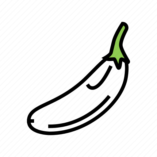 Eggplant, white, vitamin, bio, vegetable, cut icon - Download on Iconfinder