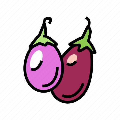 Indian, eggplant, vitamin, bio, vegetable, cut icon - Download on Iconfinder