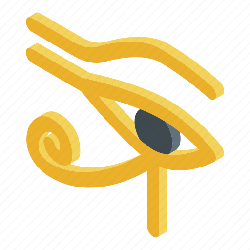 Book, cartoon, egypt, eye, isometric, pyramid, vintage icon - Download on Iconfinder