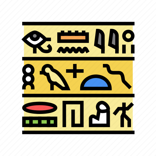 Hieroglyph, egypt, country, monument, excursion, pyramid icon - Download on Iconfinder