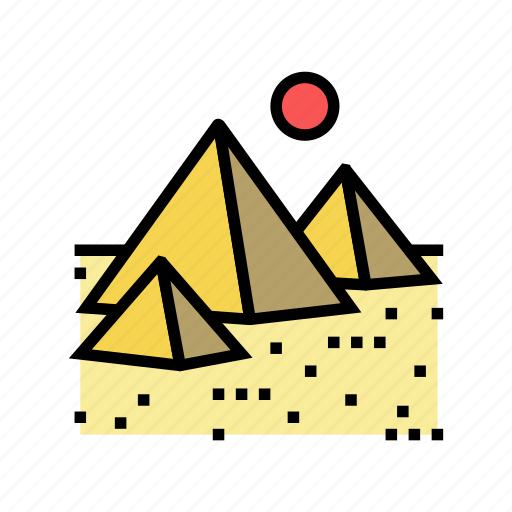 Pyramid, egypt, construction, country, monument, excursion icon - Download on Iconfinder