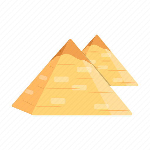Pyramids, egyptian pyramids, pyramid buildings, ancient landmarks, giza pyramids icon - Download on Iconfinder