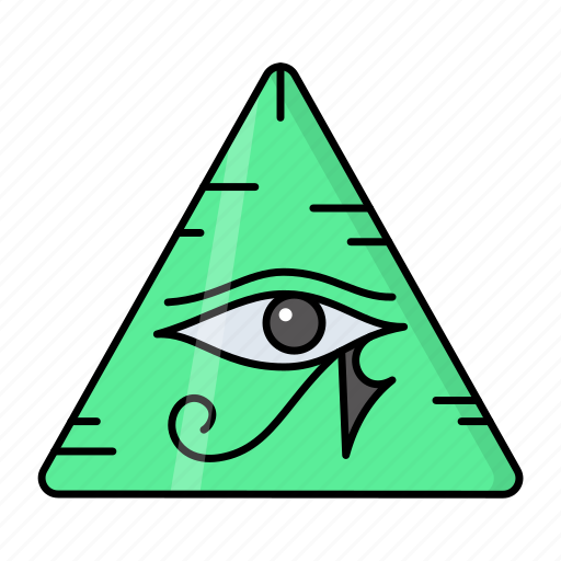 Eye, illuminati, egypt, horus, pyramid icon - Download on Iconfinder