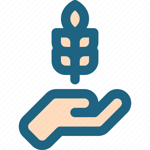Alms, charity, donation, hand, rice icon - Download on Iconfinder