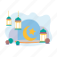 ramadan, moon, sine, night, islam 
