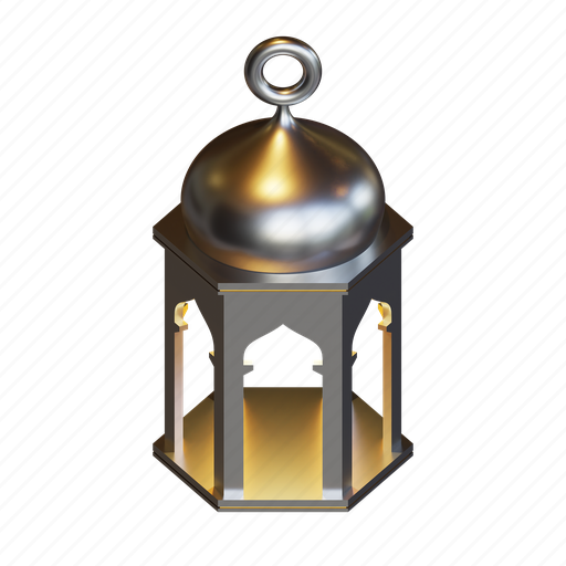 Lamp, decoration, islamic, eid, mubarak 3D illustration - Download on Iconfinder