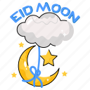 crescent, lantern, congratulation, ramadan, mubarak