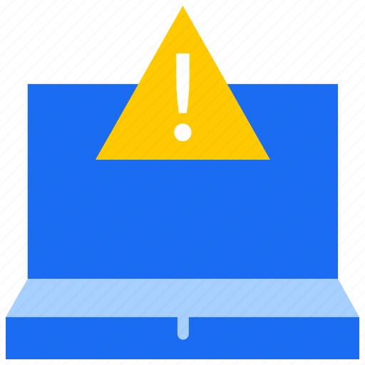 Alert, critical, error, laptop, risk, warning icon - Download on Iconfinder