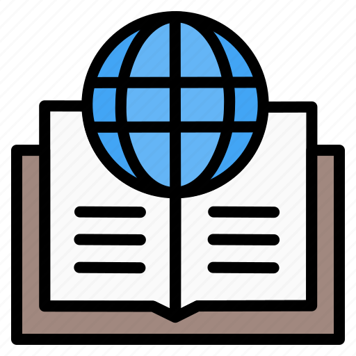 Knowledge, book, elearning, globe, open, online, learning icon - Download on Iconfinder