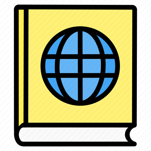 Book, world, online, class, elearning, education, geography icon - Download on Iconfinder