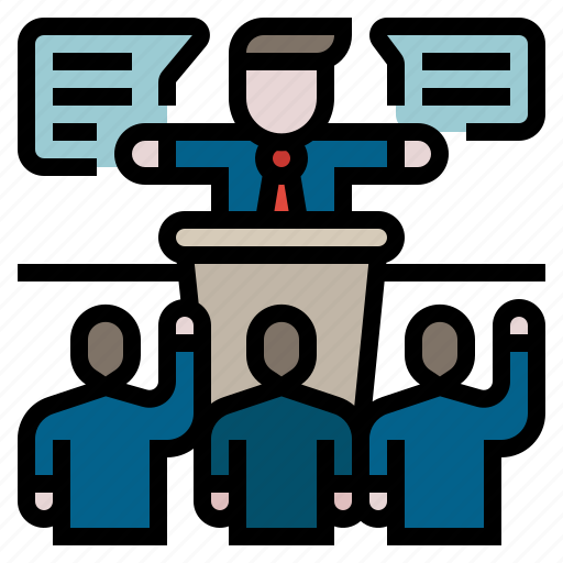 Election, politician, politics, speech, political party icon - Download on Iconfinder