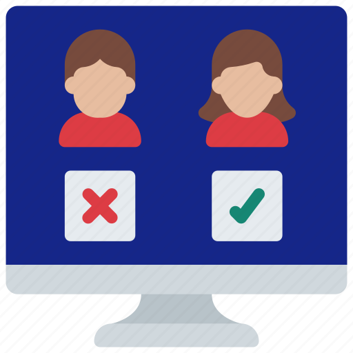 Computer, candidate, selection, online, voting icon - Download on Iconfinder