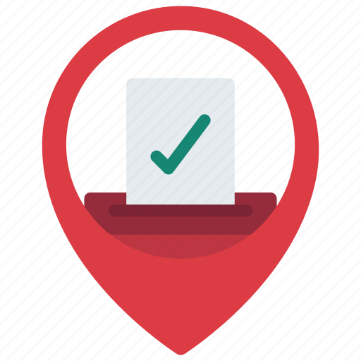 Polling, station, location, poll, place, marker icon - Download on Iconfinder