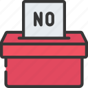 ballot, box, no, voting, vote