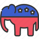 elections, elephant, usa, animal
