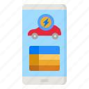 app, mobile, electric, car, ev