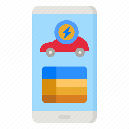 App, mobile, electric, car, ev icon - Download on Iconfinder