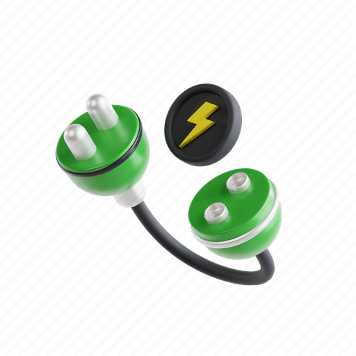 Pin, electric, charging, battery 3D illustration - Download on Iconfinder