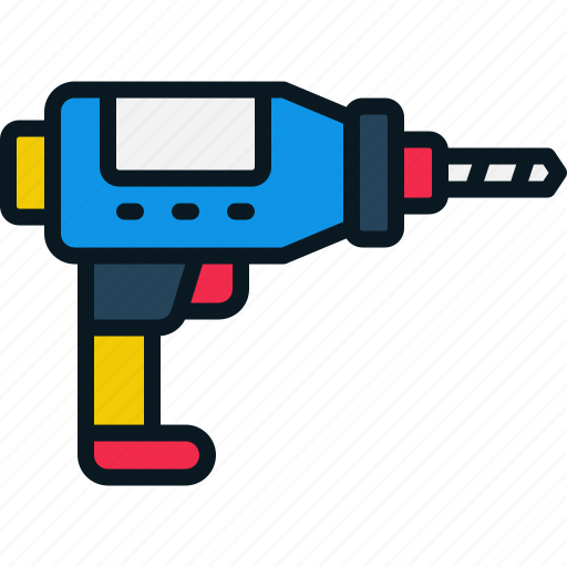 Drill, tool, equipment, electric, repair icon - Download on Iconfinder